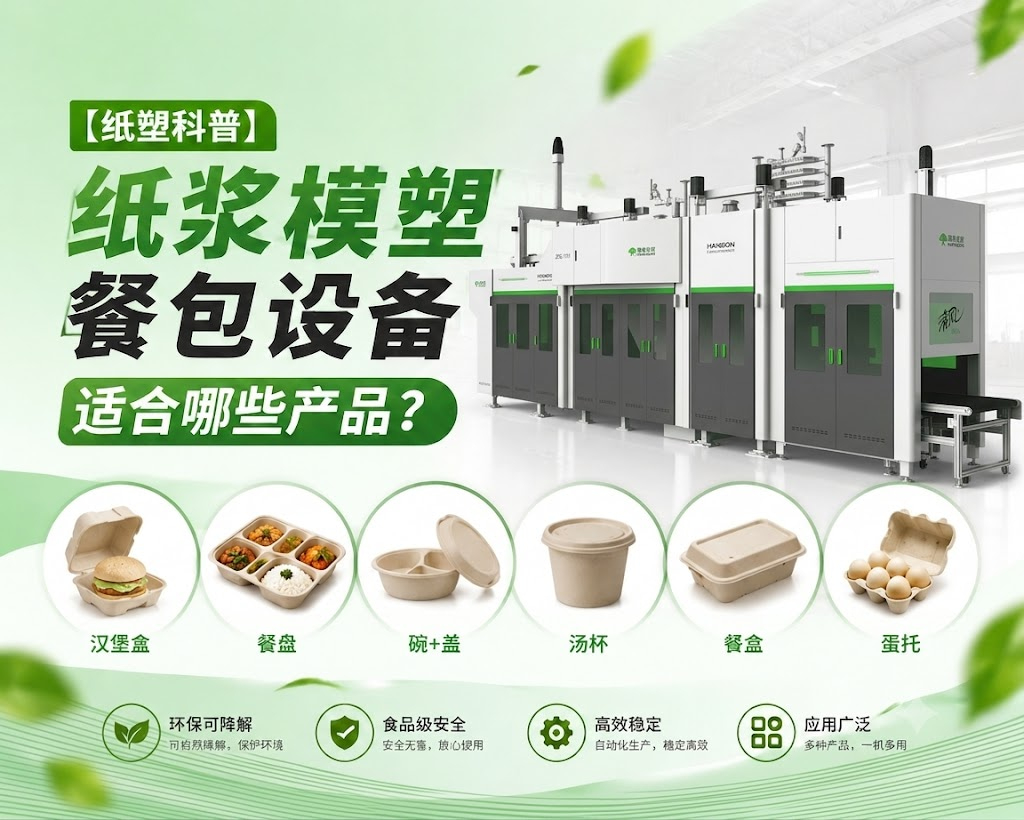【纸塑科普】纸浆模塑餐包设备适合哪些产品? 【纸塑科普】纸浆模塑餐包设备适合哪些产品?