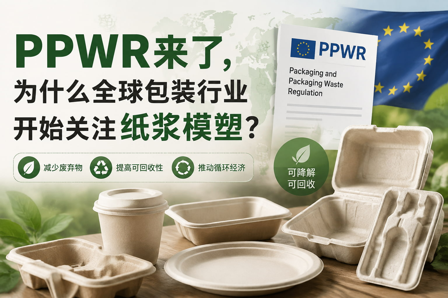 PPWR来了，为什么全球包装行业开始关注纸浆模塑？