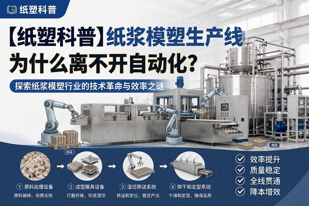 【纸塑科普】纸浆模塑生产线为什么离不开自动化？