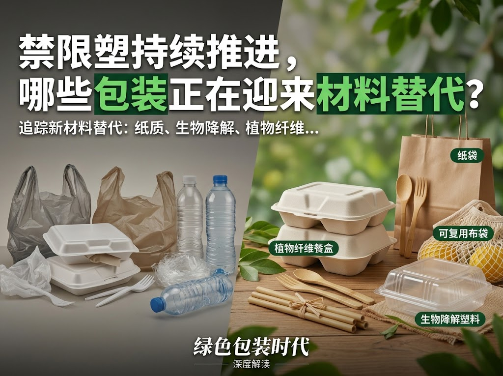 禁限塑持续推进，哪些包装正在迎来材料替代？