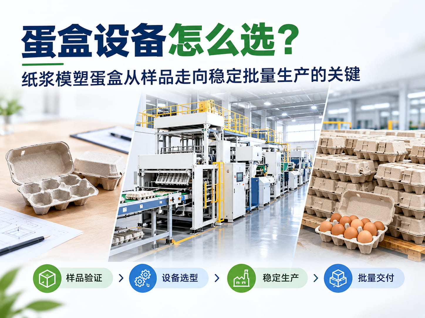 蛋盒设备怎么选？纸浆模塑蛋盒从样品走向稳定批量生产的关键