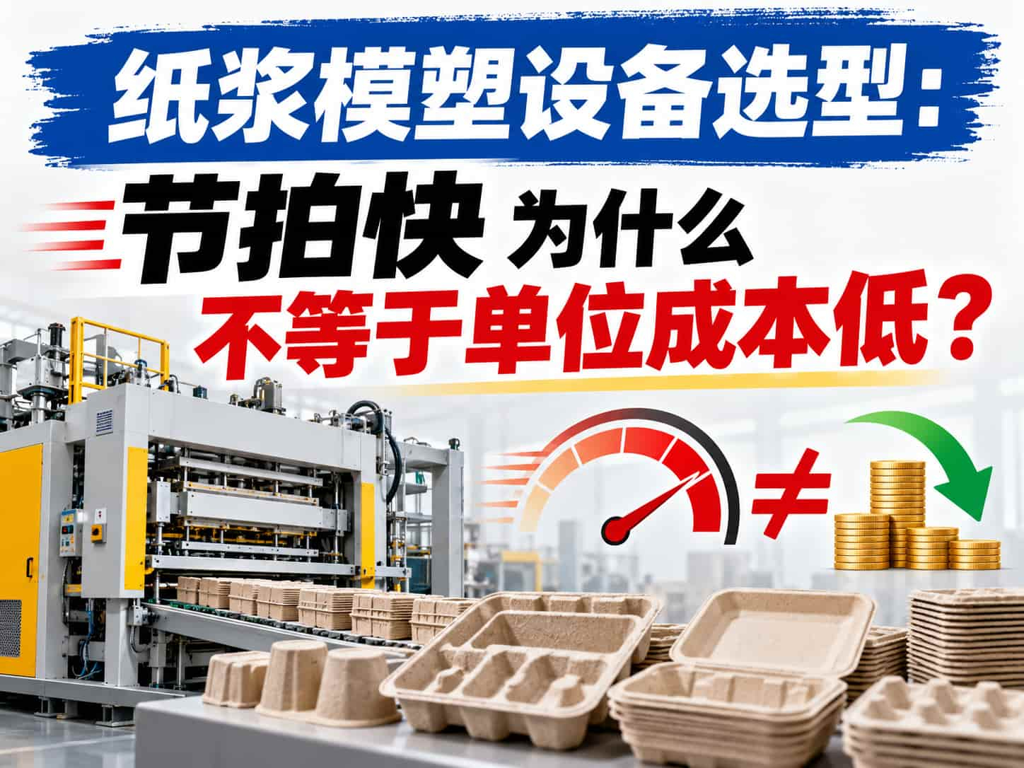 纸浆模塑设备选型：节拍快为什么不等于单位成本低？
